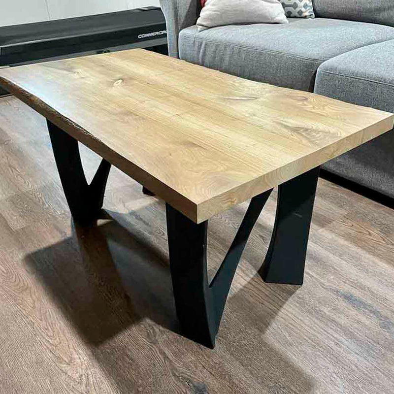 Metal Bench Legs, DIY Steel Furniture, Coffee Table Base in✔️unique Flowyline Design for epoxy live edge top Black curved shape bench modern kitchen desk dining wishbone 16 inch hairpin wooden wrought iron coffee bar industrial round counter height mid century square replacement console side Wayfair Amazon ikea Lowes