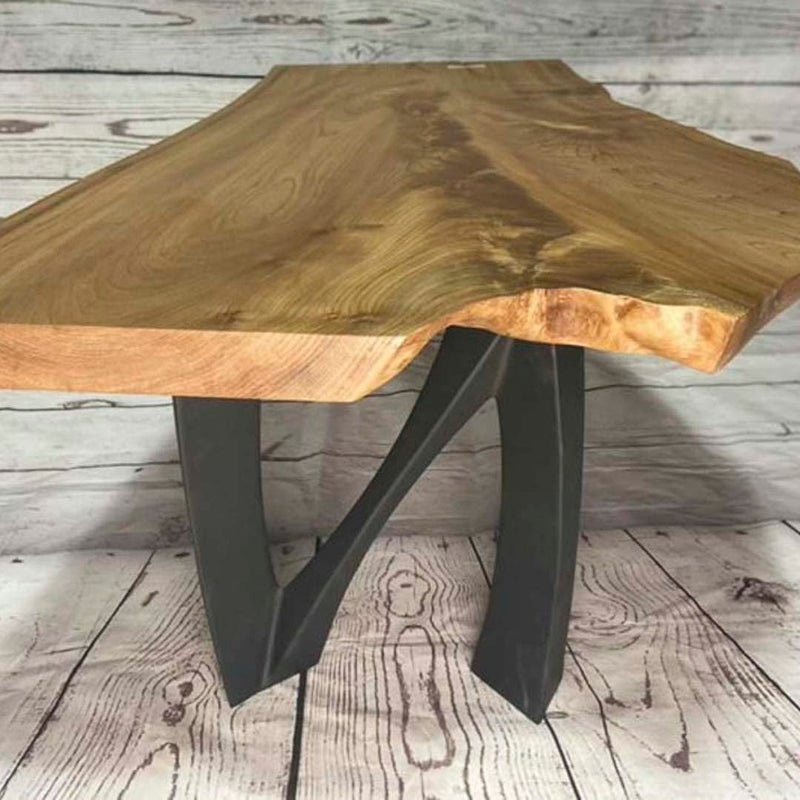 Metal Bench Legs, DIY Steel Furniture, Coffee Table Base in✔️unique Flowyline Design for epoxy live edge top Black curved shape bench modern kitchen desk dining wishbone 16 inch hairpin wooden wrought iron coffee bar industrial round counter height mid century square replacement console side Wayfair Amazon ikea Lowes