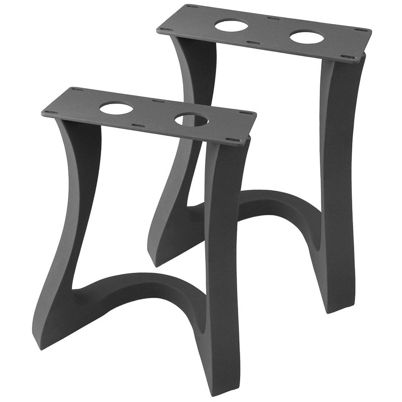 Metal Bench Legs, DIY Steel Furniture, Coffee Table Base in✔️unique Flowyline Design for epoxy live edge top Black curved shape modern kitchen desk dining 16 inch hairpin wooden wrought iron industrial height mid century square replacement woodworking wood Handmade home depot Wayfair Amazon ikea Lowes stool vintage