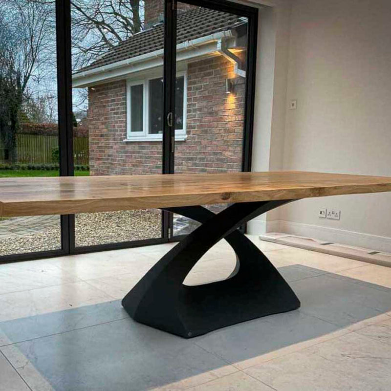 Metal Table Legs, Steel Pedestal Base 🚩 DIY dining room furniture in unique Flowyline antique Design for epoxy live edge top Black curved shape handmade modern kitchen desk wooden wrought iron industrial round counter height mid century square granite top tulip stand trestle marble glass only home depot Wayfair ikea

