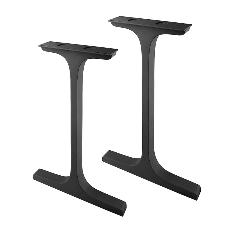 Metal Table Legs of FlowyLine - Good option for DIY easy furniture feet epoxy live edge top with steel. Product is Handmade with iron and powder coating - Free shipping - Returns & exchanges within 14 days, black pedestal curved industrial dining desk custom console frame replacement Dining modern  mid century design