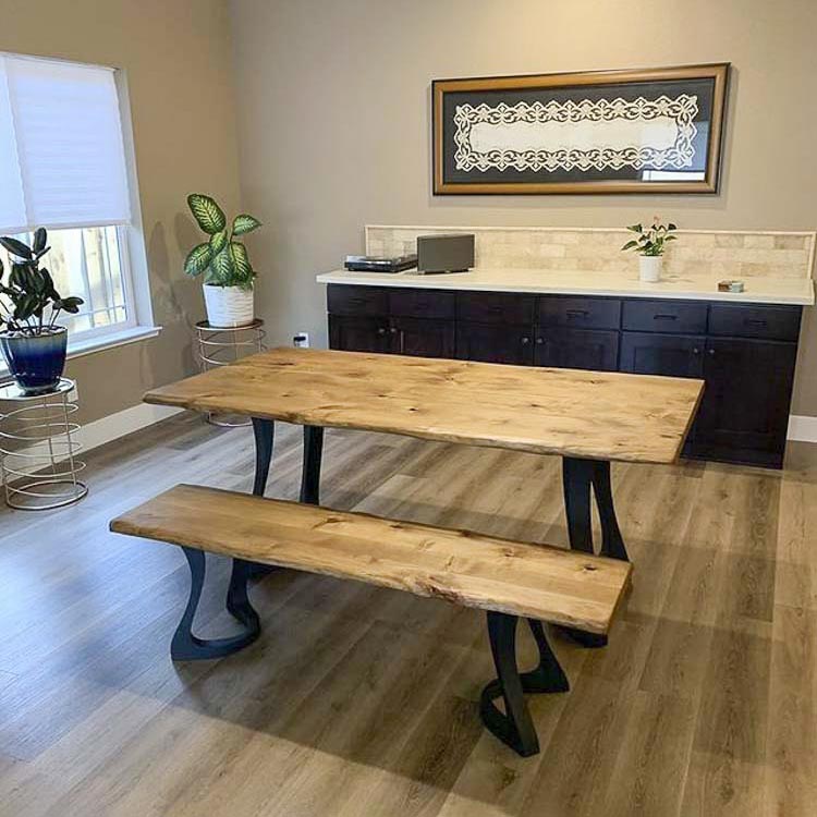 Metal Table Legs, DIY Steel Furniture of ✔️ FlowyLine Design for decorative wrought ironhow to make simplewelded dining tablevintage river stylesheavy duty reclaimed squarefancy trestlesfarmhouse woodworkingwood butcher blockreplacement squaretrapezoid table legshairpinhome depotcanadaRusticetsyebay