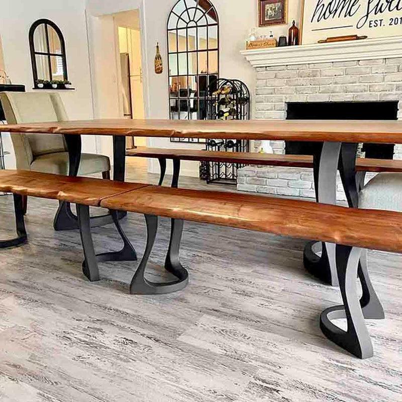 Metal Table Legs, DIY Steel Furniture of ✔️ FlowyLine Design for decorative wrought ironhow to make simplewelded dining tablevintage river stylesheavy duty reclaimed squarefancy trestlesfarmhouse woodworkingwood butcher blockreplacement squaretrapezoid table legshairpinhome depotcanadaRusticetsyebay