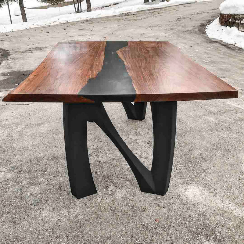 Metal Table Legs, DIY Steel Furniture of ✔️ FlowyLine Design for 
art deco steel base
Best table top ideas
High quality designer
Pedestal base
epoxy live edge top
walnut wood slab
curved shape bench
Handmade modern kitchen
mid century dining room idea
hairpin
industrial custom frame
canada
Rustic
etsy
ebay
