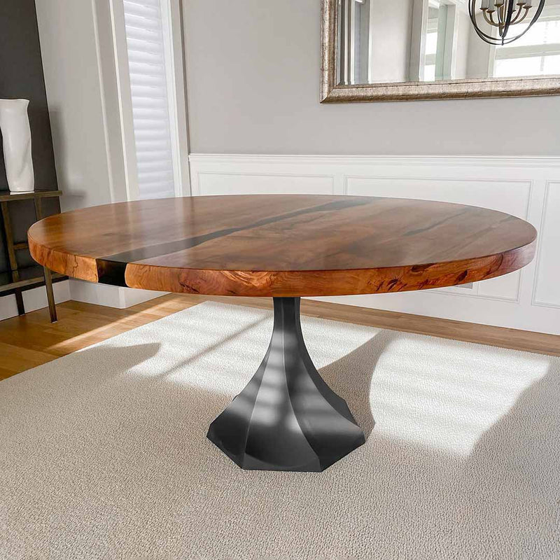 Metal Table Legs, Steel Pedestal Base 🚩 DIY dining room furniture in unique Flowyline antique Design for epoxy live edge top Black curved shape handmade modern kitchen desk wooden wrought iron industrial round counter height mid century square granite top tulip stand trestle marble glass only home depot Wayfair ikea