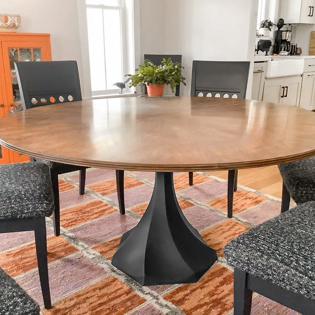 Metal Table Legs, Steel Pedestal Base 🚩 DIY dining room furniture in unique Flowyline antique Design for epoxy live edge top Black curved shape handmade modern kitchen desk wooden wrought iron industrial round counter height mid century square granite top tulip stand trestle marble glass only home depot Wayfair ikea